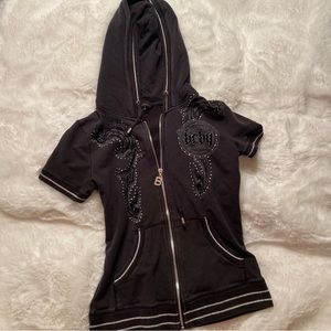 BCBG Short Sleeve Hoodie